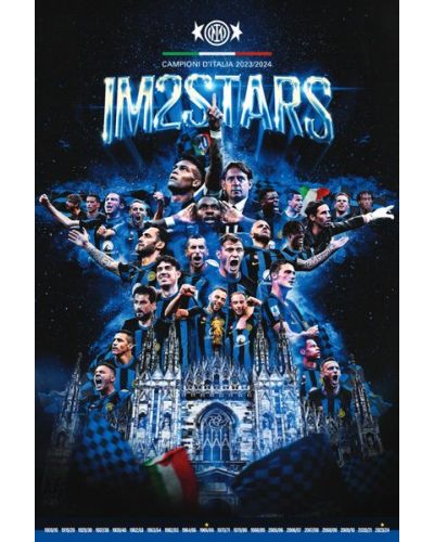 Poster Inter Campione d'Italia 2023/2024
