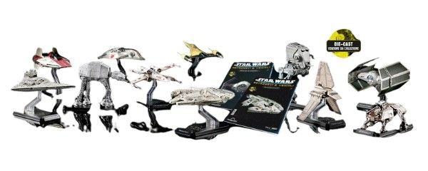 I modellini della collezione Star Wars Astronavi e Veicoli di DeAgostini.