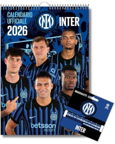 Calendario Inter 2026 - Verticale + Set braccialetti