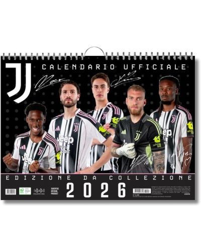 Calendario Juventus 2026 - Orizzontale