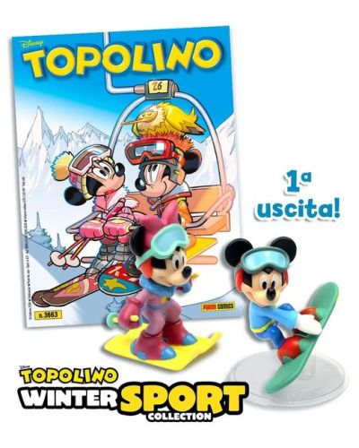 Disney Topolino presenta Statuine sport olimpici invernali
