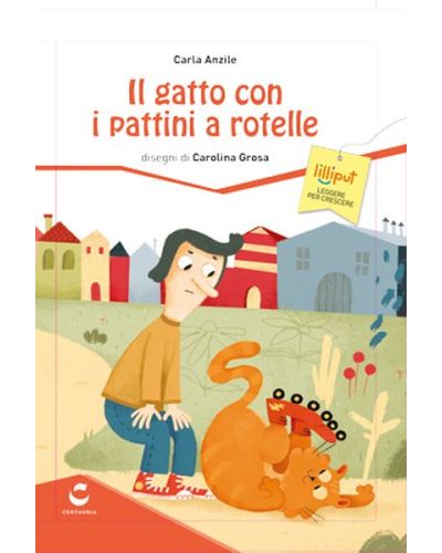 Il gatto con i pattini a rotelle