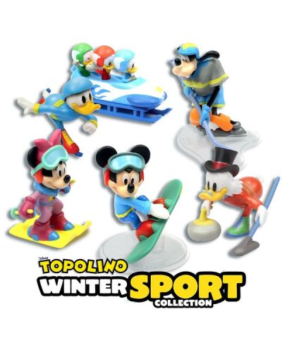 Disney Topolino presenta Statuine sport olimpici invernali