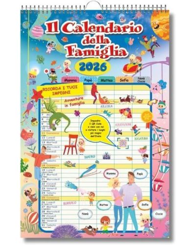 Ricorda i tuoi impegni! Mamma, papà, bambini e animali