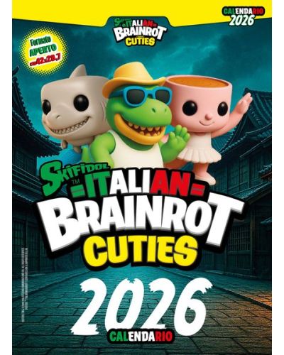 Calendario 2026 Skifidol Italian Brainrot - Serie Cuties