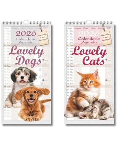 Calendari Agende - Cuccioli di cani e Cuccioli di Gatti