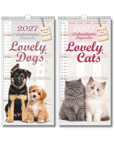 Calendari Agende - Cuccioli di cani e Cuccioli di Gatti