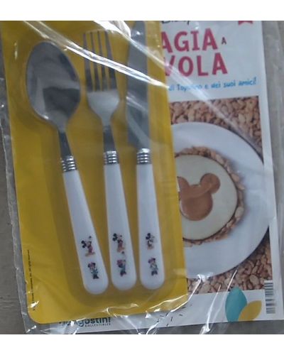 Set forchetta, coltello, cucchiaio - Topolino e Minnie