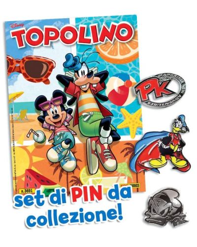 Topolino N° 3691 + Set pin da collezione PK