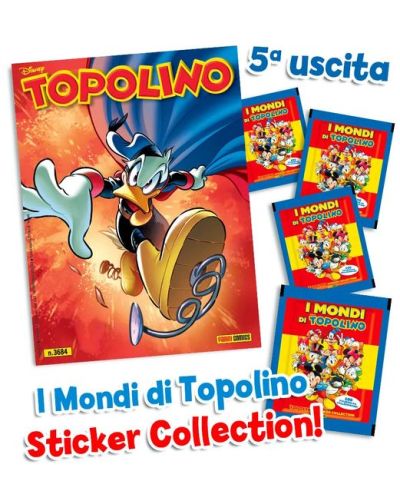 Topolino N° 3684 + 4 Bustine figurine (20 figurine)
