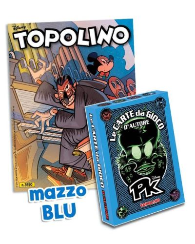 Topolino N° 3690 + Carte da Gioco di PK (Mazzo Blu)