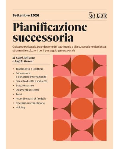 Pianificazione successoria (Settembre 2026)