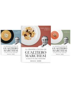La Grande Cucina Di Gualtiero Marchesi, raccolta di libri di ricette del maestro.