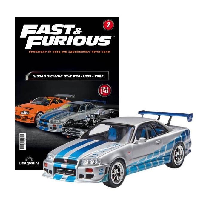 Deagostini The Fast and the Furious Nissan Skyline GT-R R34 Brian