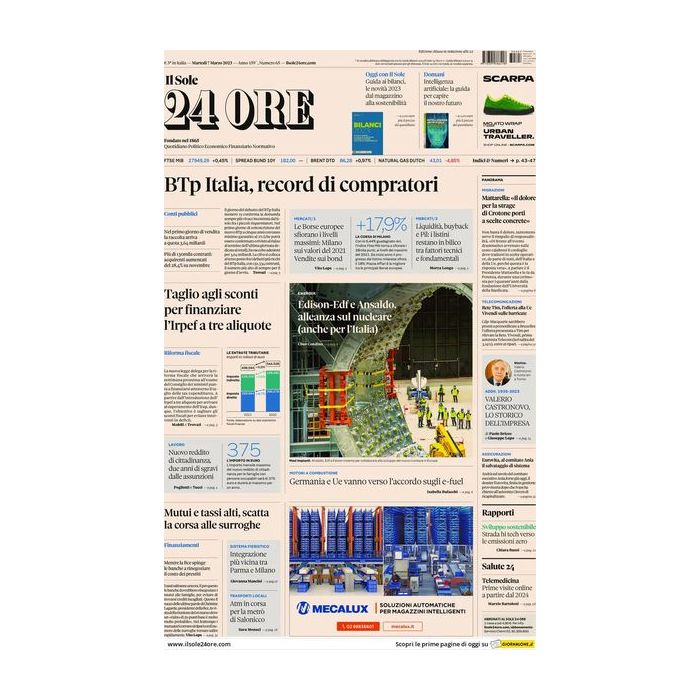 Borse europee deals sole