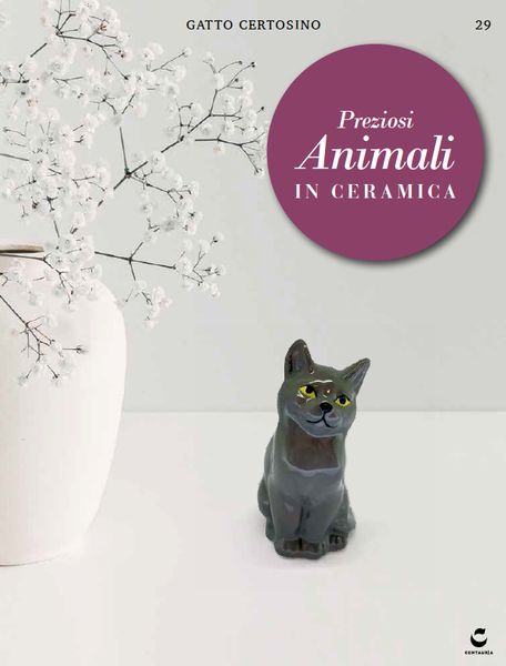 Preziosi Animali in Ceramica n° 3 Orso Bianco Miniature realizzate fine ceramica