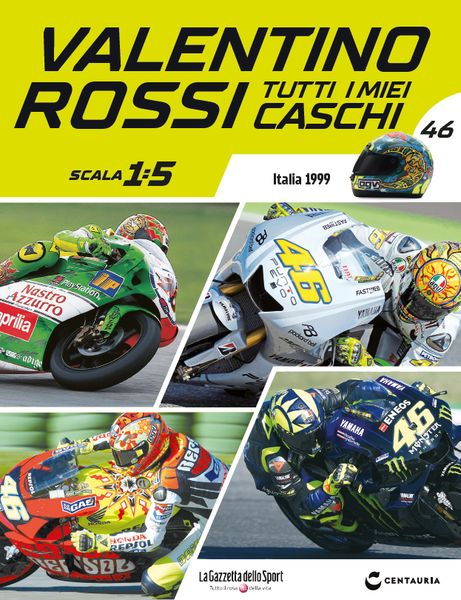 Mugello 1999 - Valentino Rossi - Tutti i miei caschi