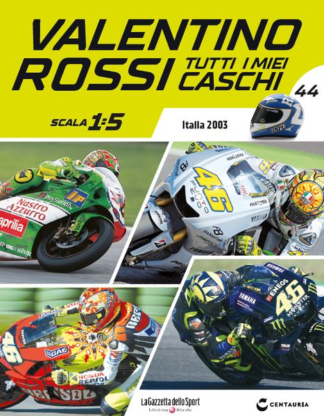 Mugello 2003 - Valentino Rossi - Tutti i miei caschi