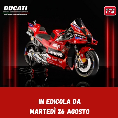 Costruisci la Ducati Desmosedici GP23 di Pecco Bagnaia