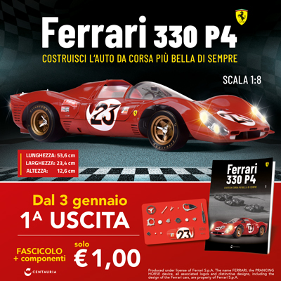 Costruisci la Ferrari 330 P4 in scala 1:8