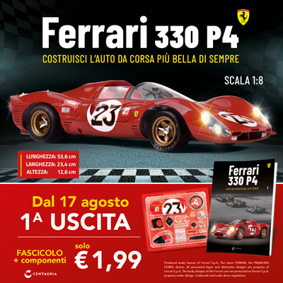 Costruisci la Ferrari 330 P4 in scala 1:8