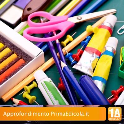 Il materiale scolastico per il ritorno a scuola