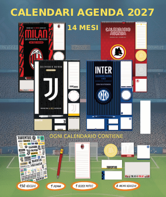 Calendari Agenda Inter, Milan, Juventus e Roma 2027