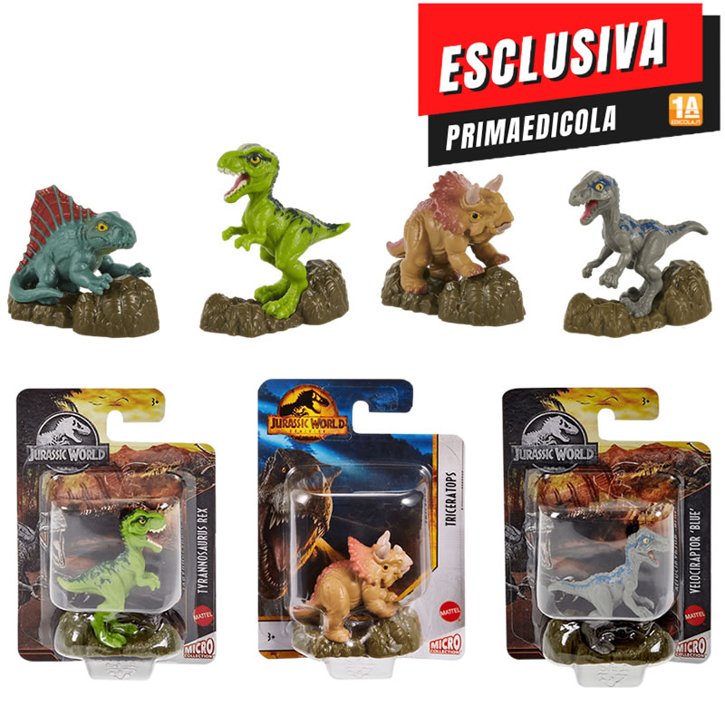 MATTEL GAMES - Jurassic World Micro Collection - Esclusiva PrimaEdicola