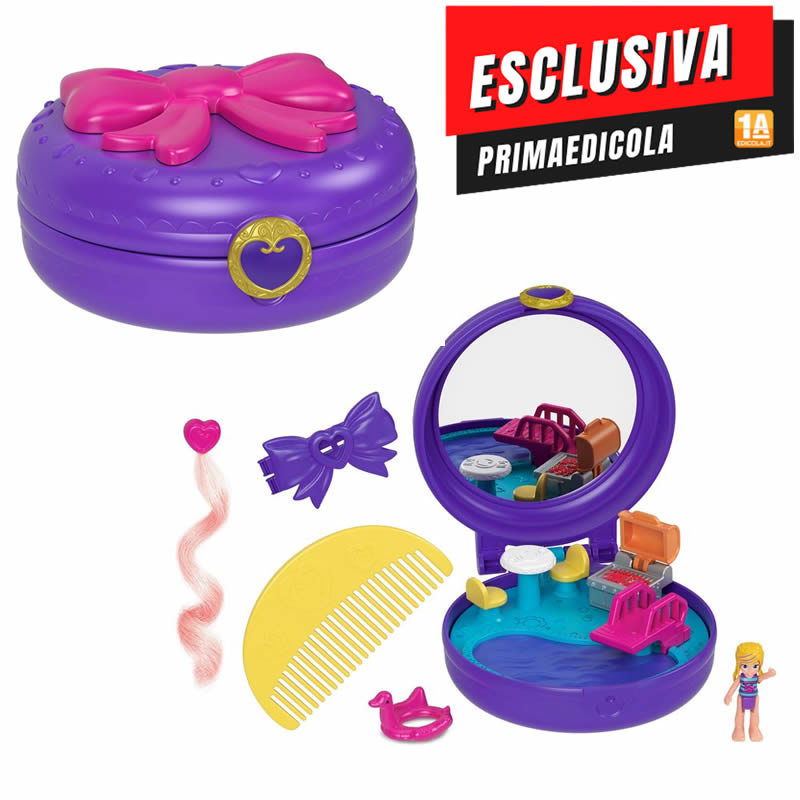 MATTEL GAMES - Polly Pocket - Cofanetto Beauty - Esclusiva PrimaEdicola